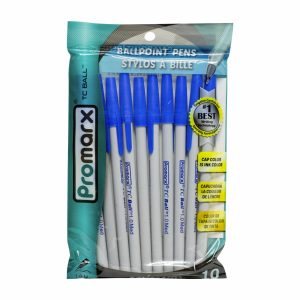 Pack De Bolígrafos Color Azul PROMARX 10 Uds