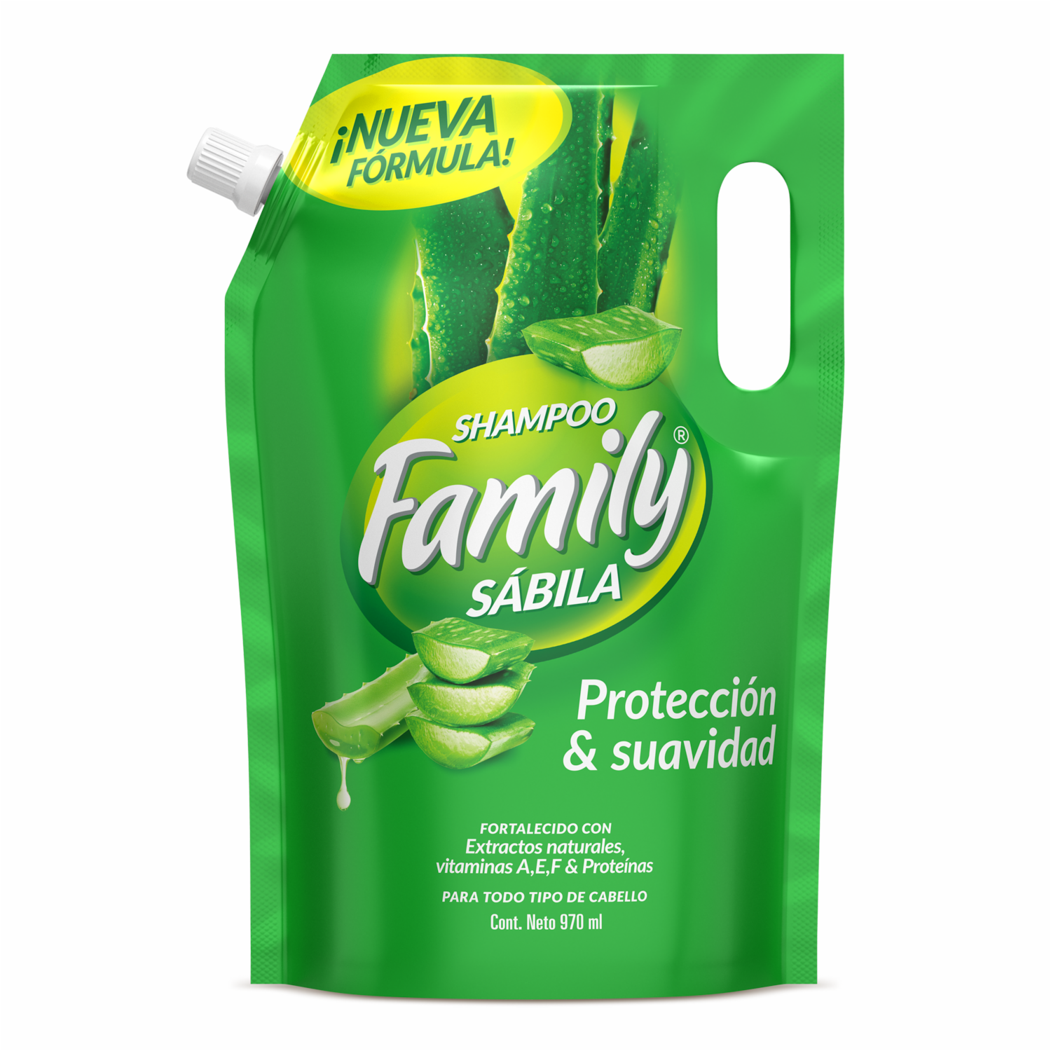 Shampoo De Cabello Con Sábila Doy Pack FAMILY 970 Ml - Dollar Store