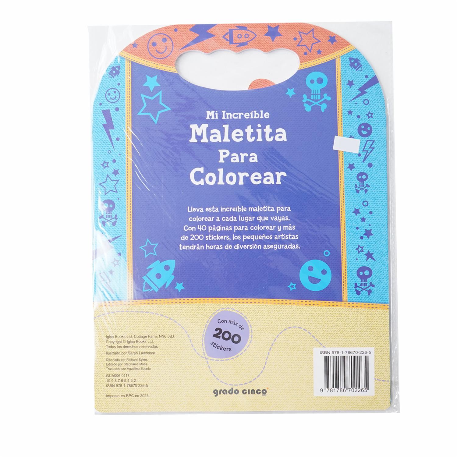 Libros Mi Increíble Maleta Para Colorear+Estickers LATINBOOKS 45 Páginas - Image 2