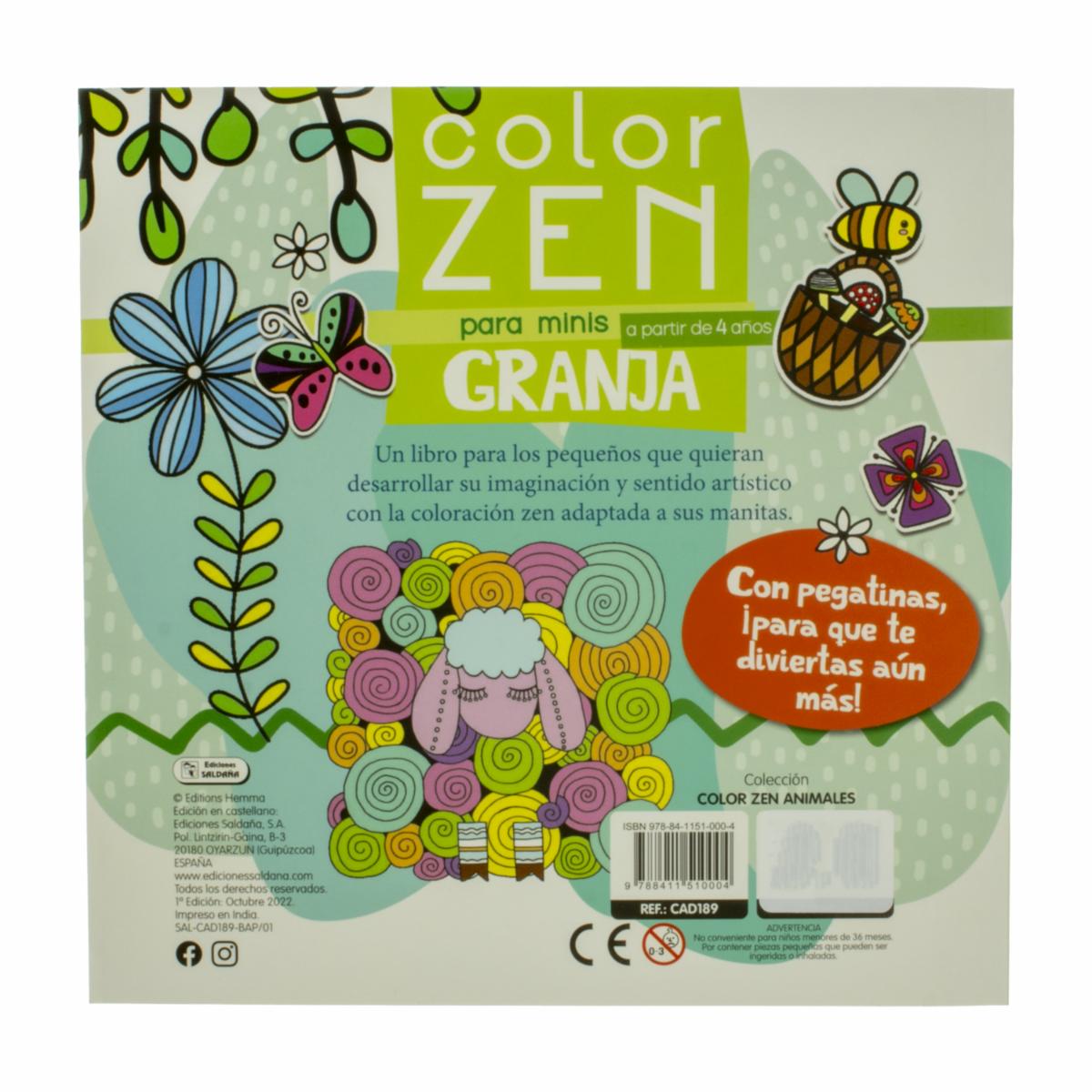 Libro Color Zen Para Minis EDICIONES SALDAÑA 48 Páginas - Image 2