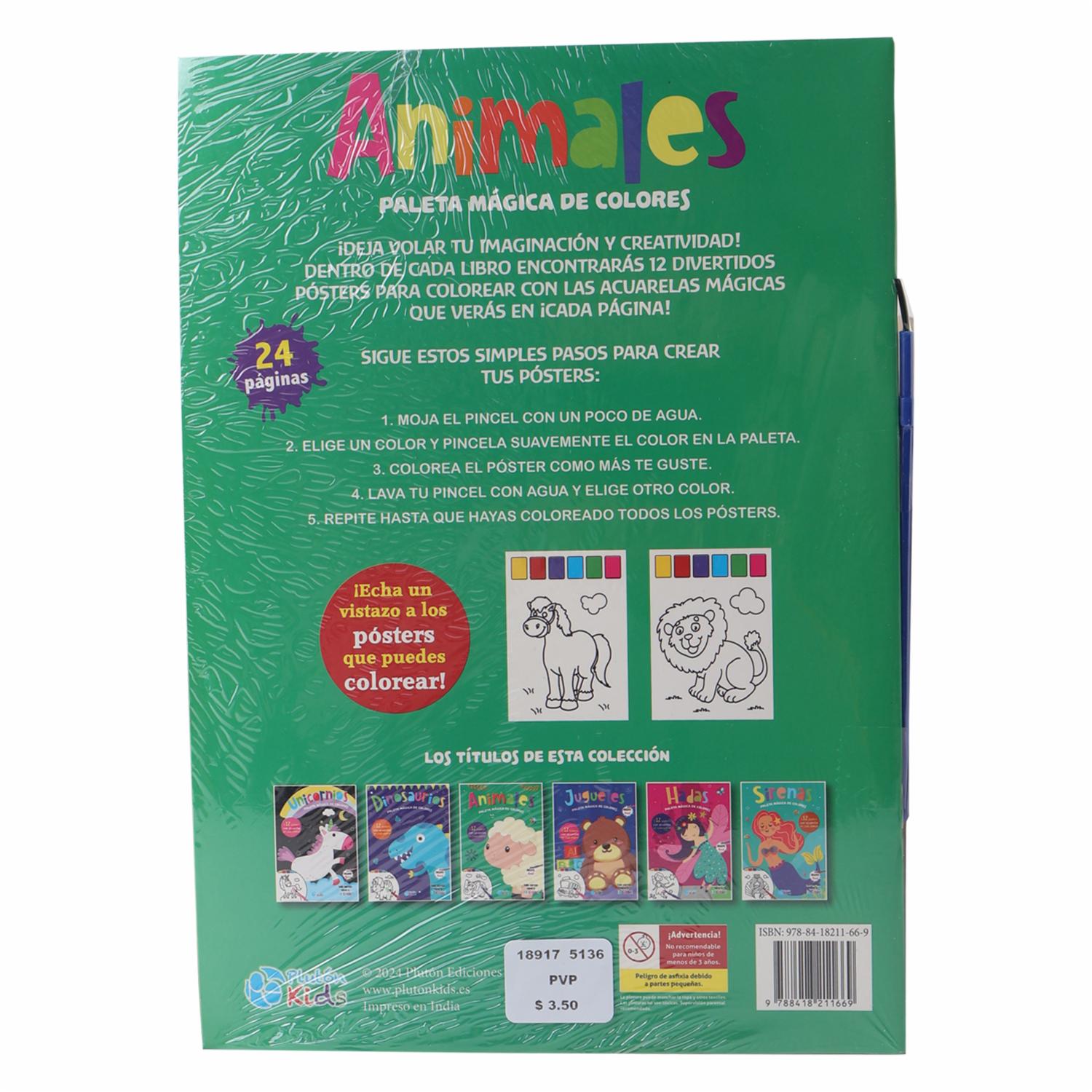 Animales Paleta Mágica De Colores PLUTÓN 12 Pósters - Image 2