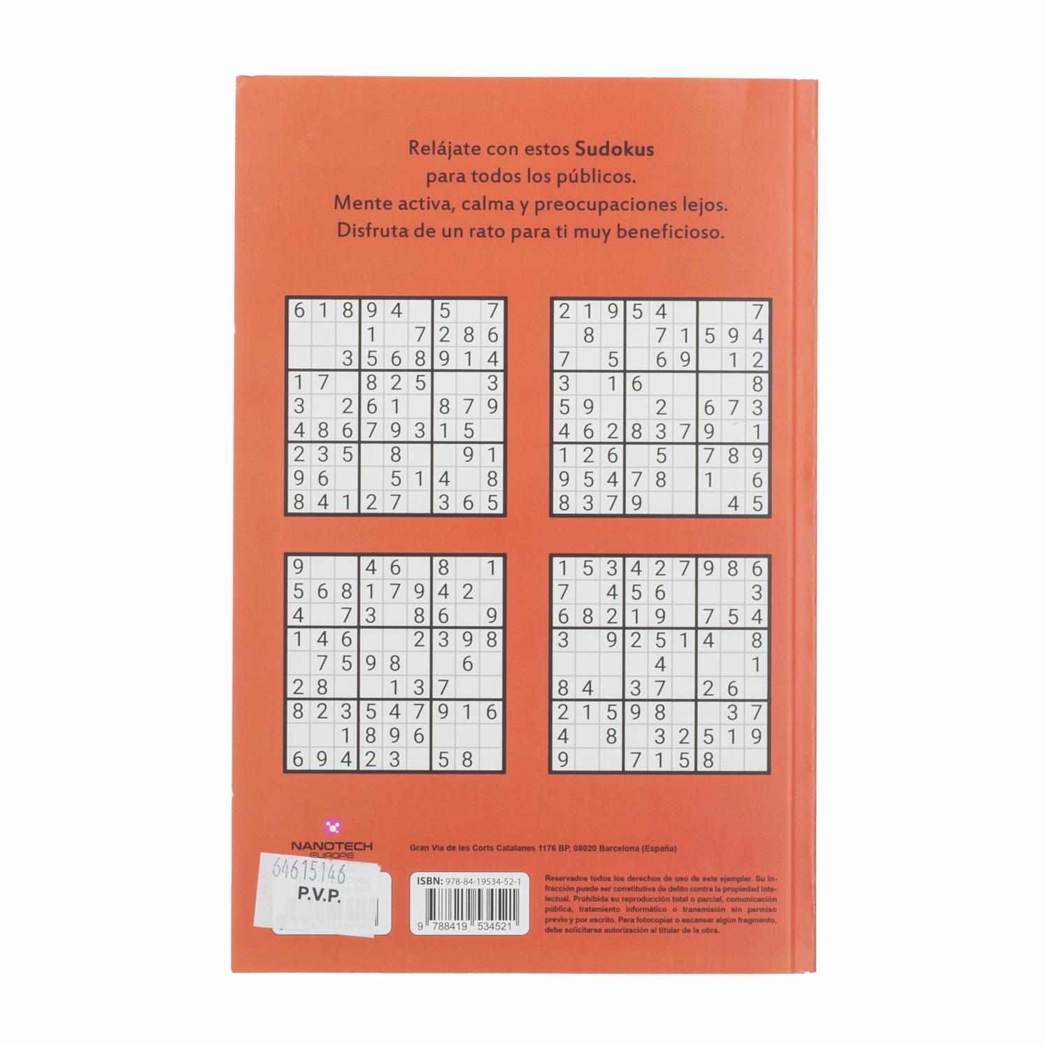 Libro De Sudokus Incluye Soluciones MR.BOOKS 320 Páginas - Image 2