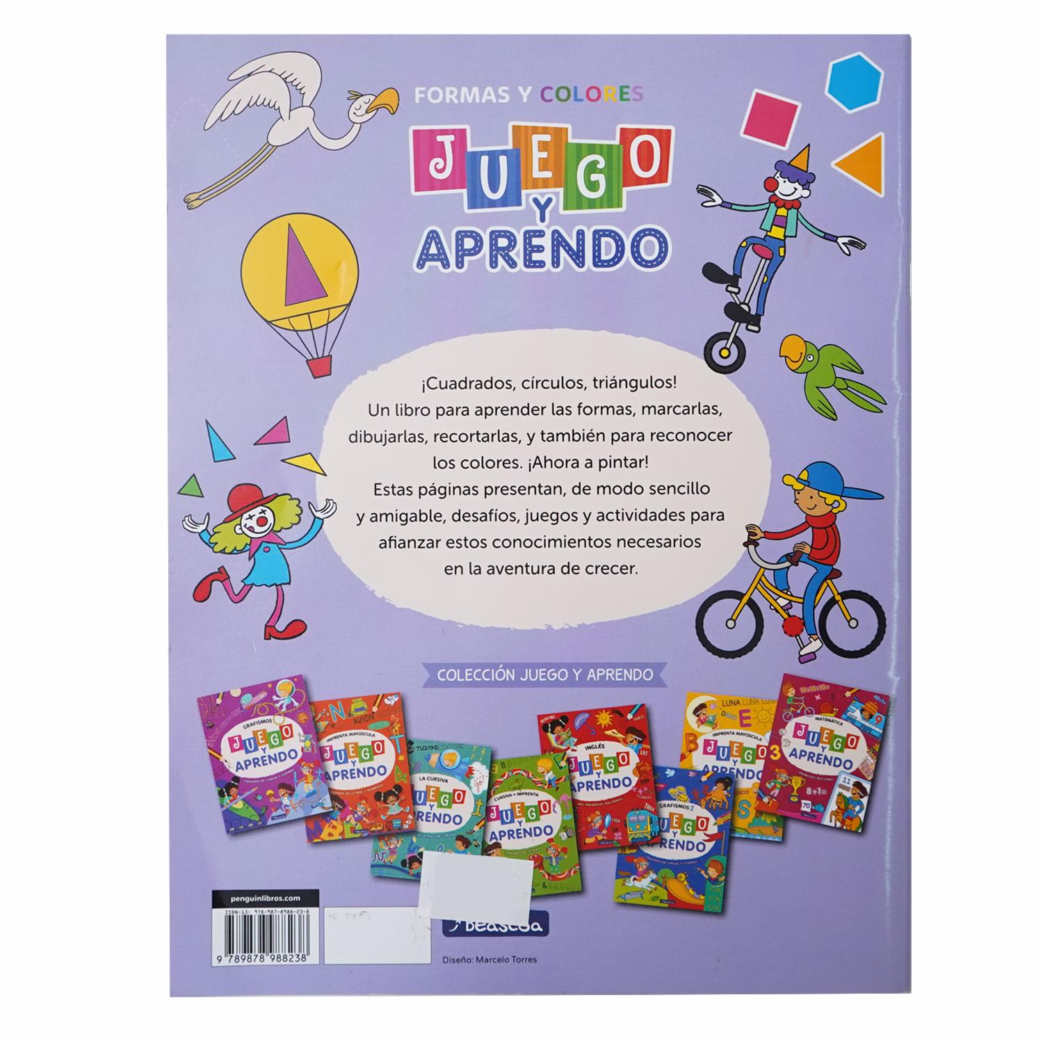 Libros Juego Y Aprendo Vii Formas Y Colores BEASCOA 25 Páginas - Image 2