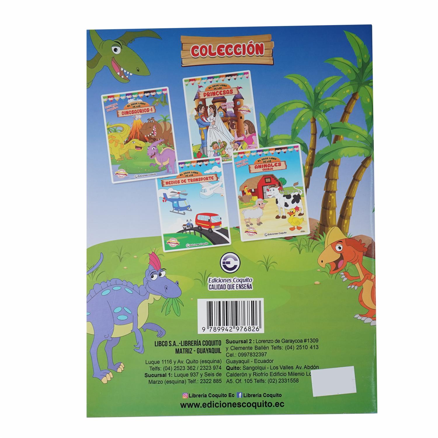 Gran Libro Col 4 Títulos De Los Dinosaurios COQUITO 32 Páginas - Image 2