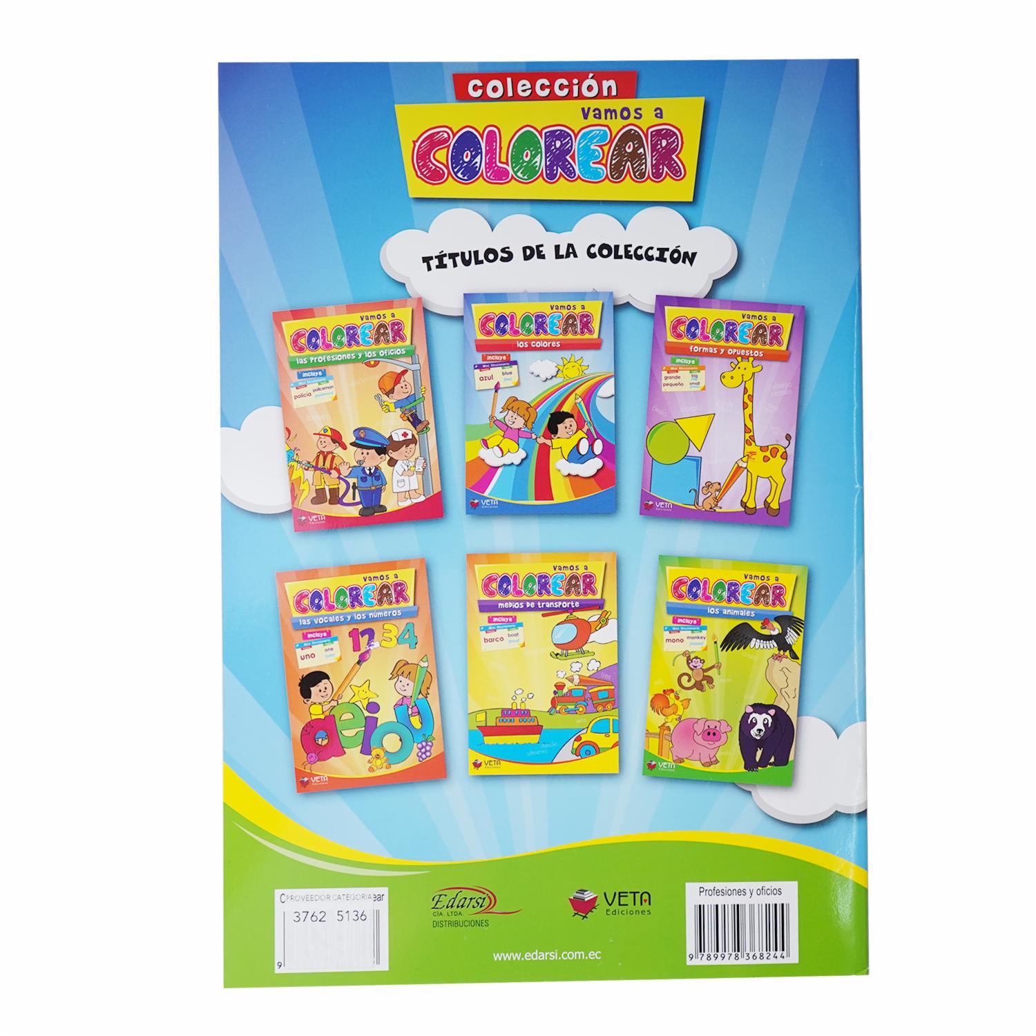 Libro Profesiones Y Oficios Vamos A Colorear EDARSI Unidad - Image 2