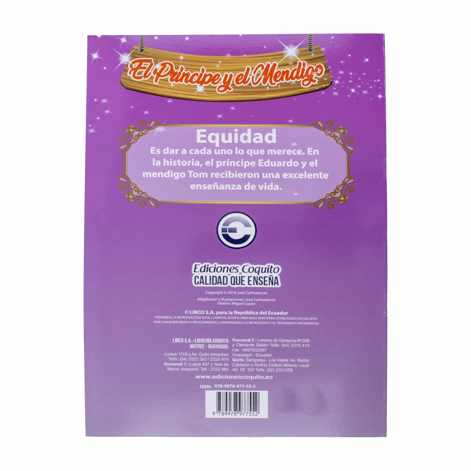 Libro El Príncipe Y El Mendigo COQUITO 18 Páginas - Image 2