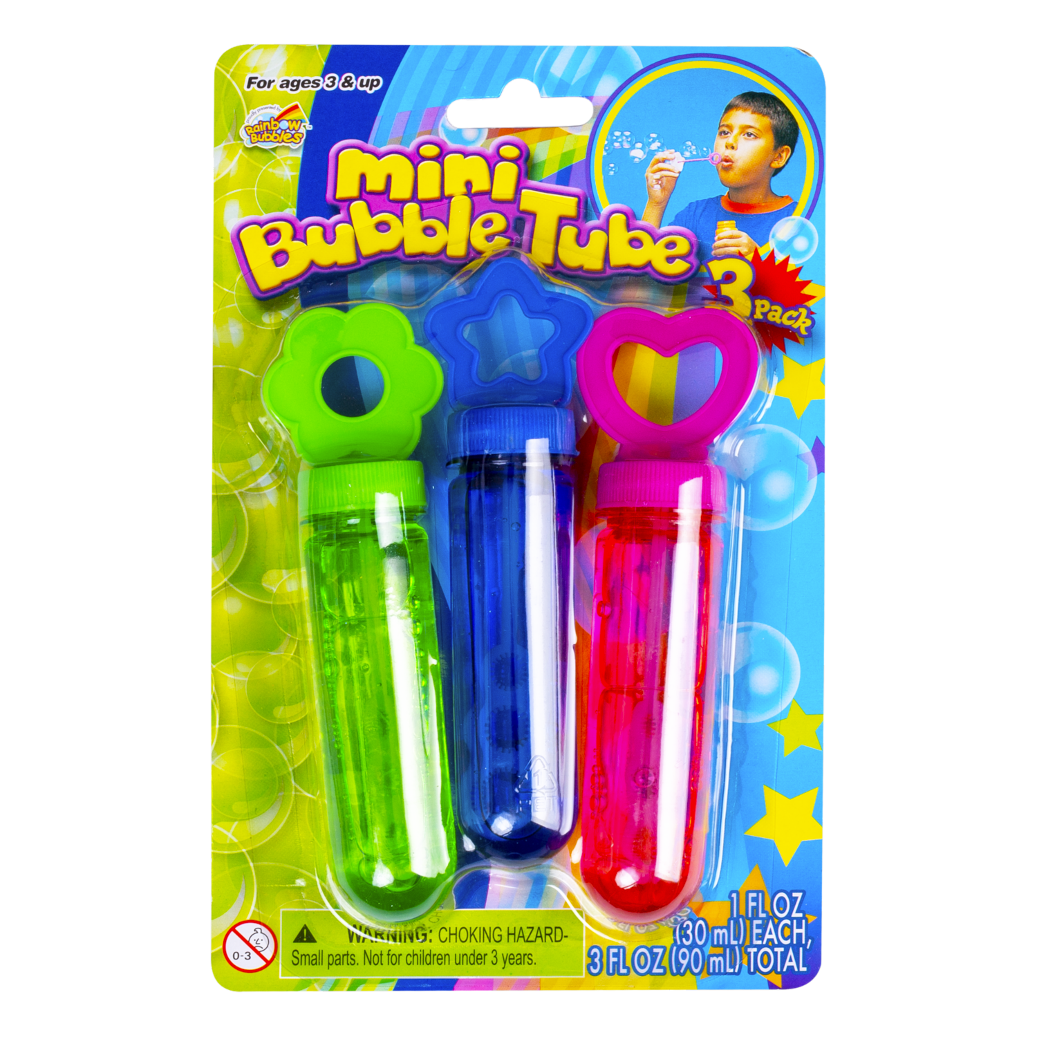 Burbujas Mini Tubo RAINBOW BUBBLES Colores Surtidos - Image 2