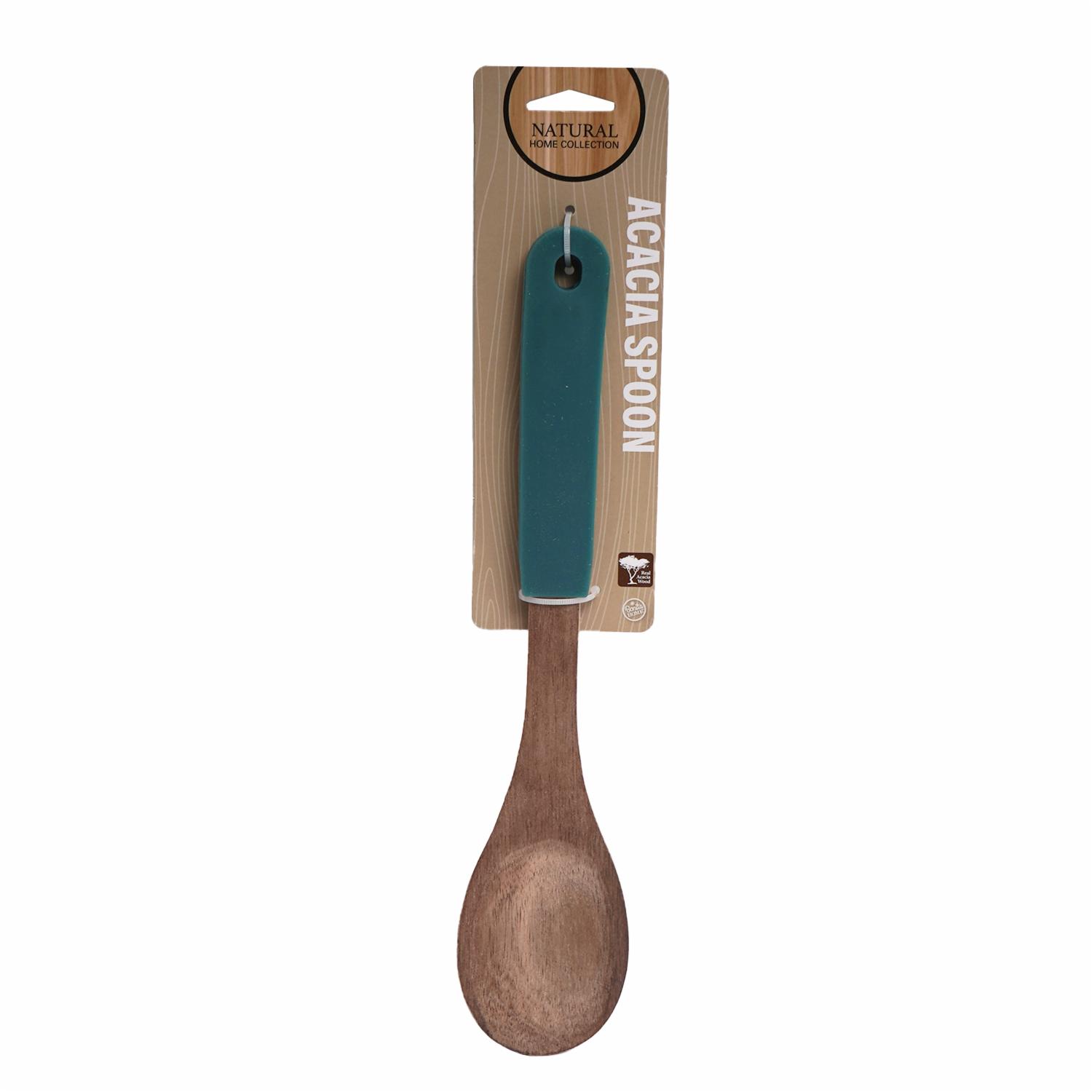 Cuchara Para Servir De Madera Con Mango De Silicona BONITA HOME Unidad