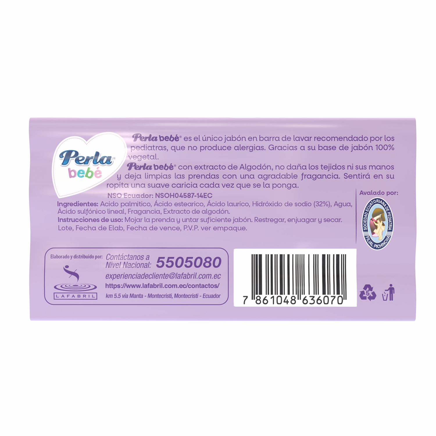 Jabón De Ropa Para Bebé PERLA 200 G - Image 2
