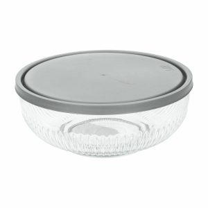 Ensaladera De Vidrio Con Tapa Redonda LAV 150 CC