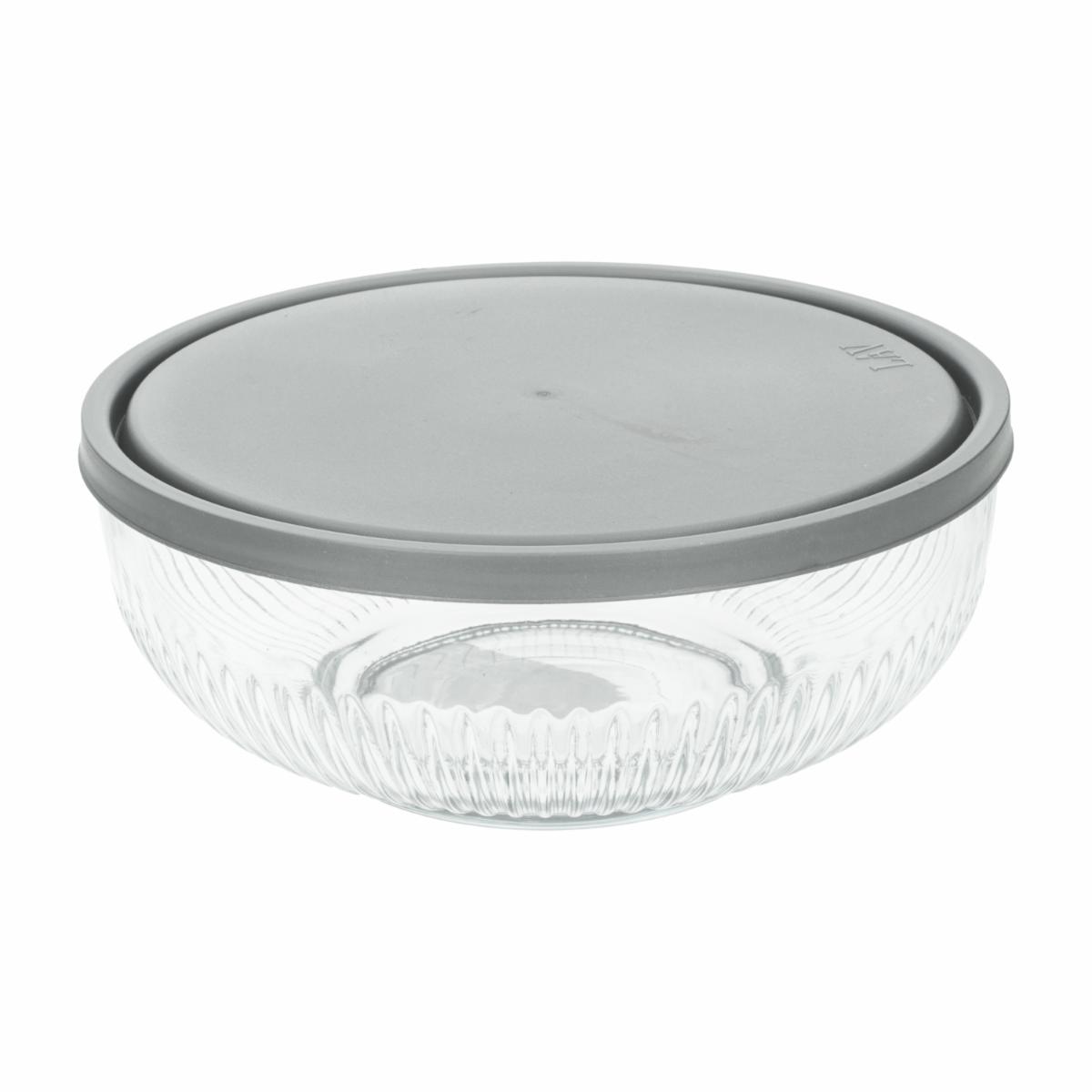 Ensaladera De Vidrio Con Tapa Redonda LAV 150 CC