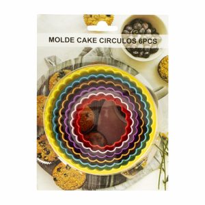 Molde Cake Forma Círculos WAHFAY 6 Piezas