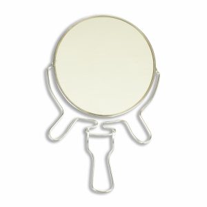 Espejo Redondo De Baño Con Aumento Niquelado FREE HOME 26 Cm