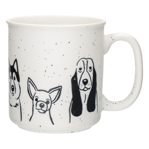 Jarro Diseño Alto Perros Y Gatos Blanco Y Negro FREE HOME 1 Pieza