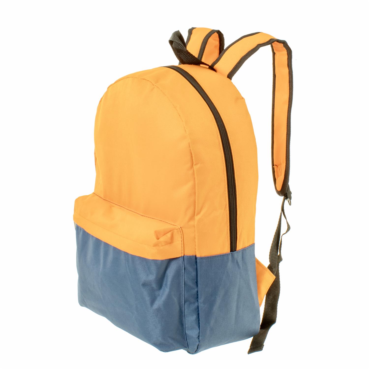 Mochila Básica Azul Naranja NINGBO Mediana - Image 3