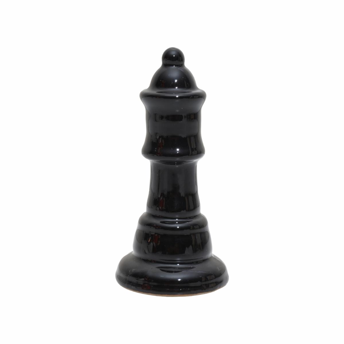 Adorno Decorativo Ajedrez Alfil Negro KOOME