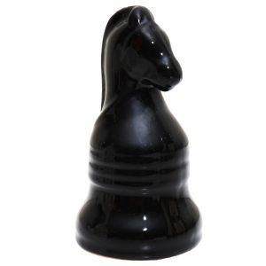 Adorno Decorativo Ajedrez Caballo Negro KOOME