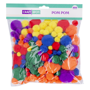 Pom Pom Diseño  Surtido CRAFTSPOT 300 Piezas