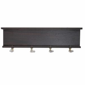 Repisa De Pared Con Ganchos Wengue FREE HOME MDF