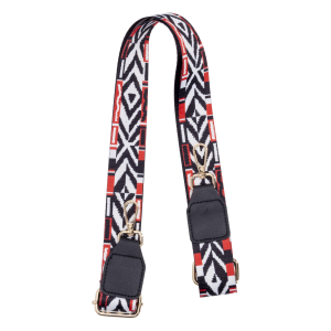 Correa Para Bolso Negro Blanco Rojo SKYLARK