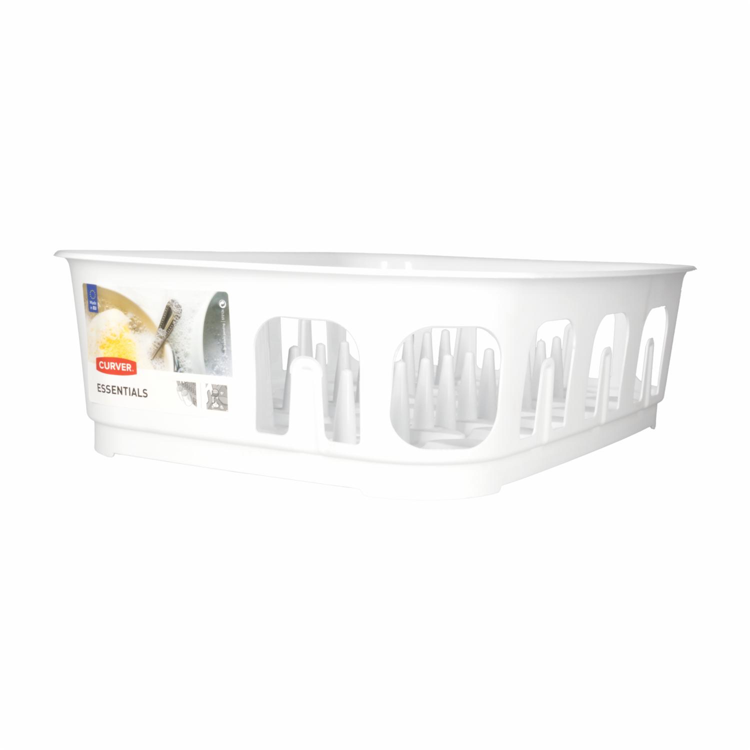 Escurridor De Vajillas Rectangular Blanco CURVER 1 Pieza