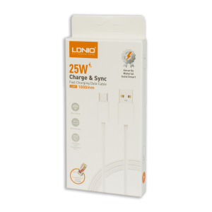 Cable USB-C A USB-A Blanco LDNIO 25 W