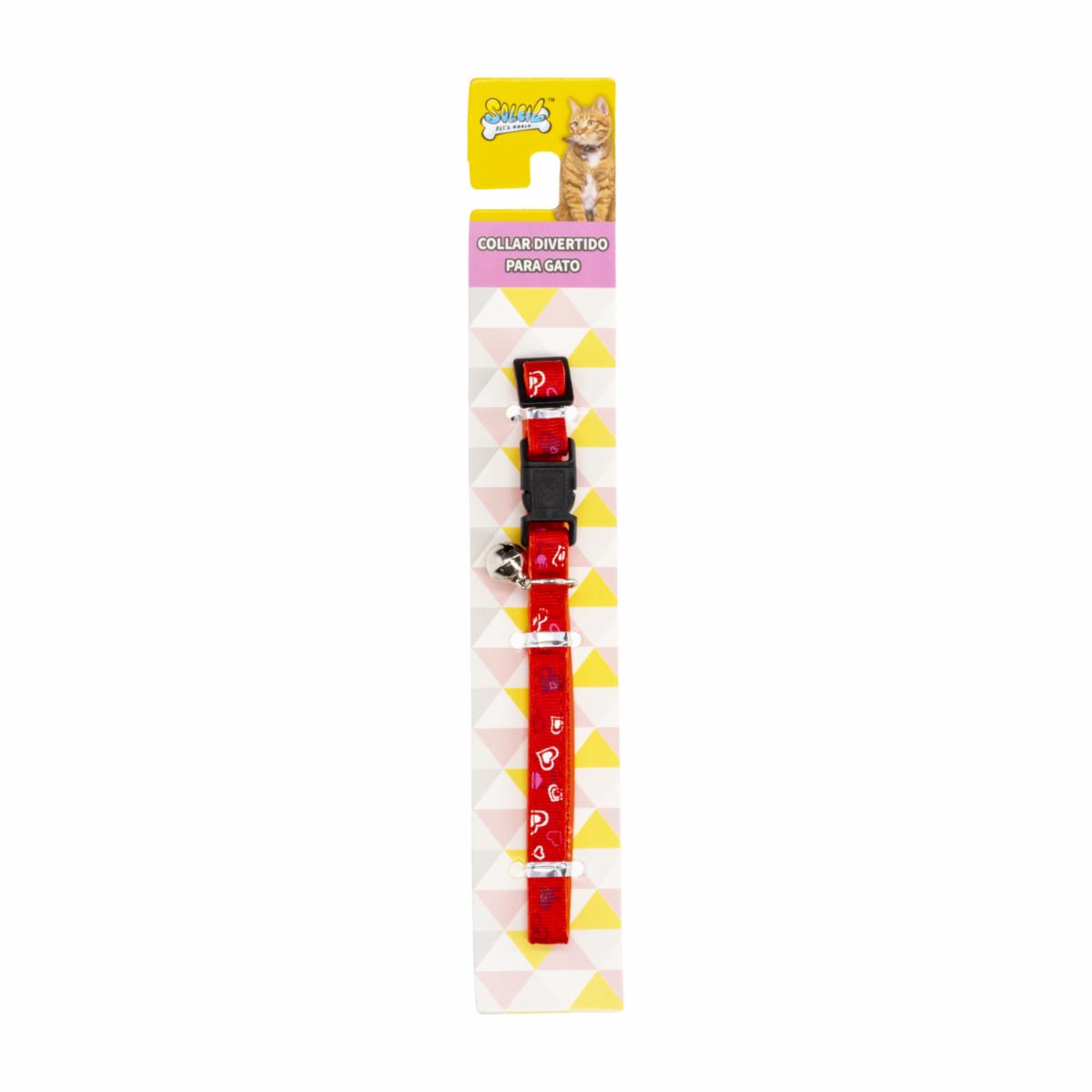 Collar Para Gato Con Cascabel SOLEIL Ajustable