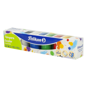 Témperas Escolares Varios Colores PELIKAN 6 X 20 Ml