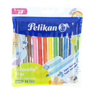 Marcador De Colores Colorella Star PELIKAN X 12 Uds