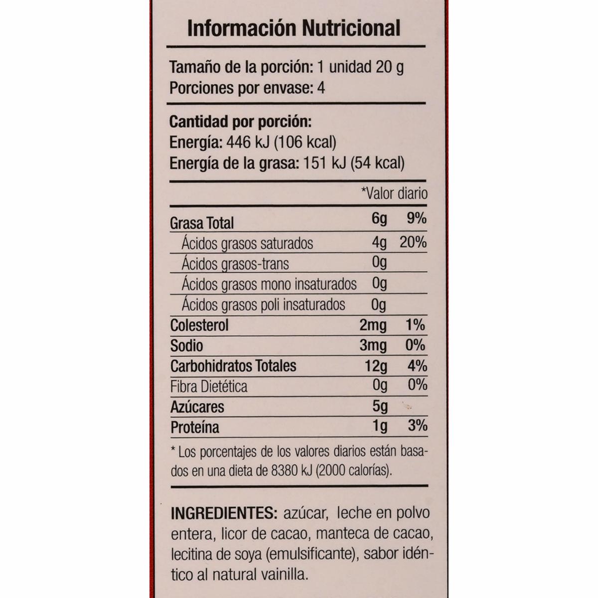 Chocolate Con Leche Tableta BIOS 80 G - Image 2