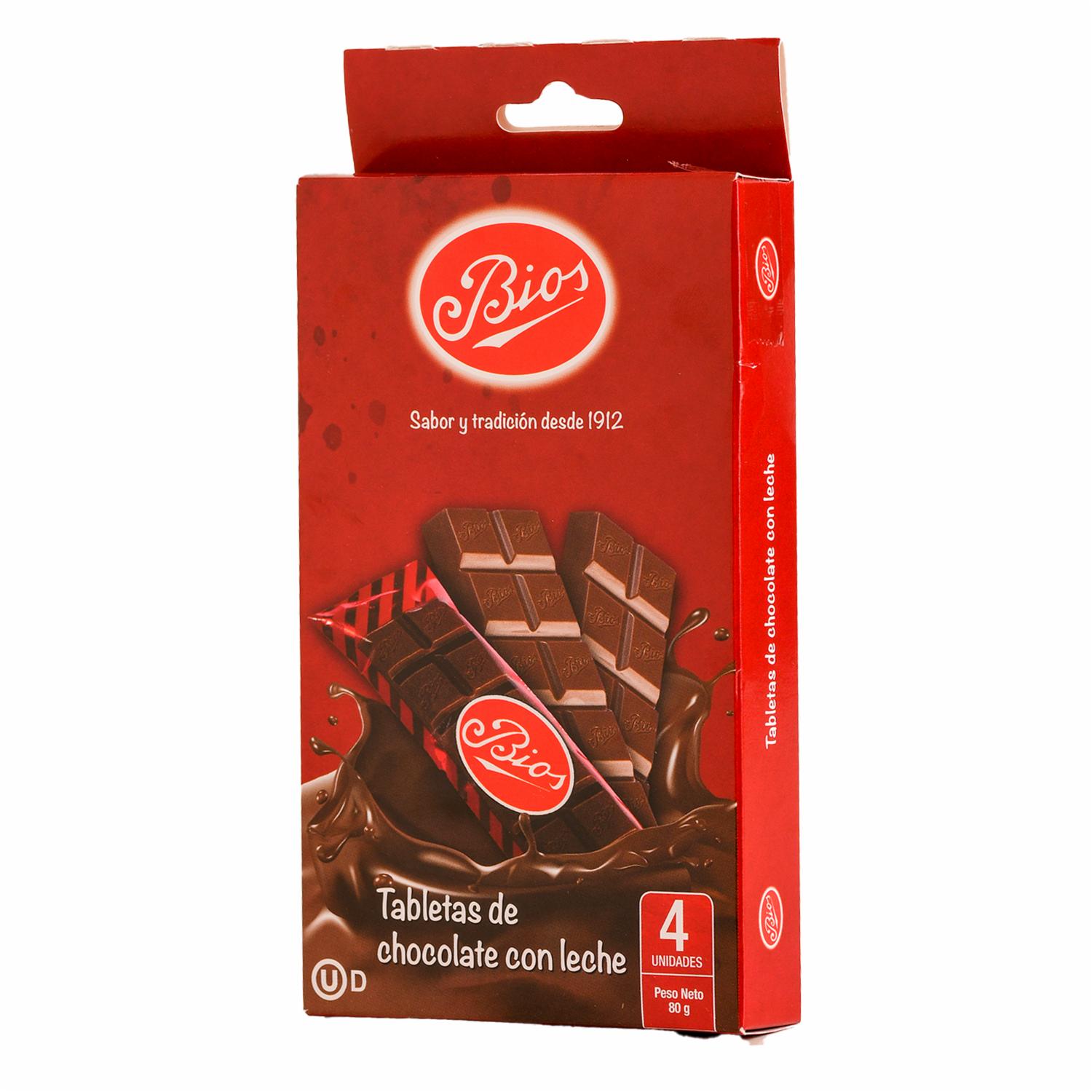Chocolate Con Leche Tableta BIOS 80 G - Image 4