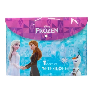 Sobre Porta Documento Diseño Frozen Con Broche REX PLASTICS A4