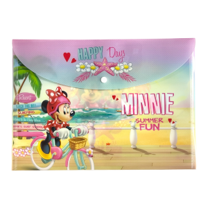 Sobre Porta Documento Diseño Minnie Con Broche REX PLASTICS A4