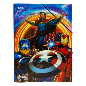 Folder Con Elástico Diseño Avengers REX PLASTICS A4