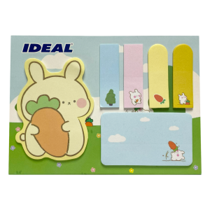 Set Notas Y Banderitas Animales Surtidos IDEAL 16x13