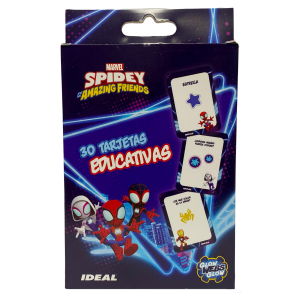 Tarjetas Didácticas Letras Números Colores Spidey IDEAL 9.5x13.5
