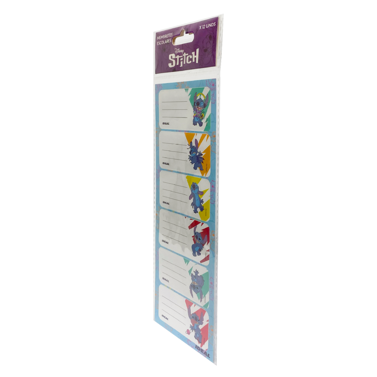 Membretes Escolares Diseño Stitch REX PLASTICS X 12 Uds 9X29 - Image 2