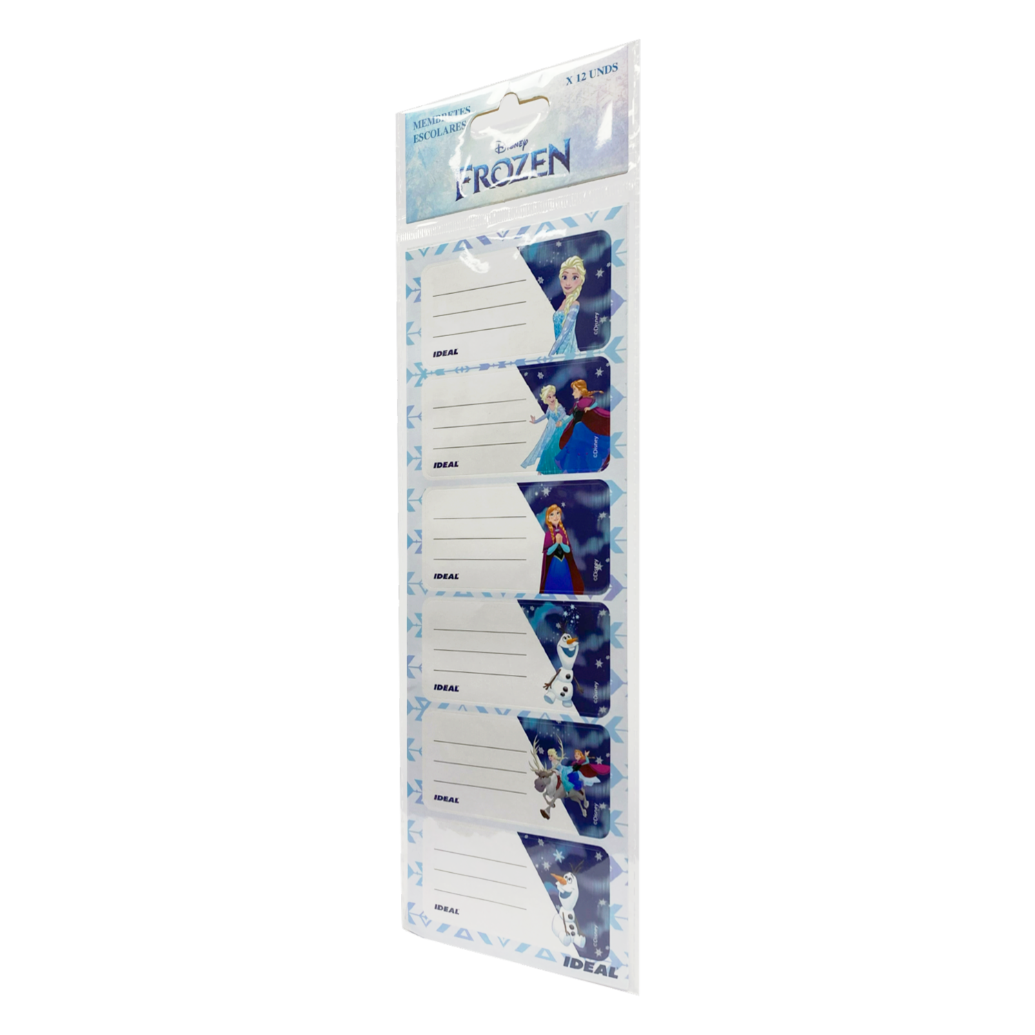 Membretes Escolares Diseño Frozen REX PLASTICS X 12 Uds 9X29 - Image 2