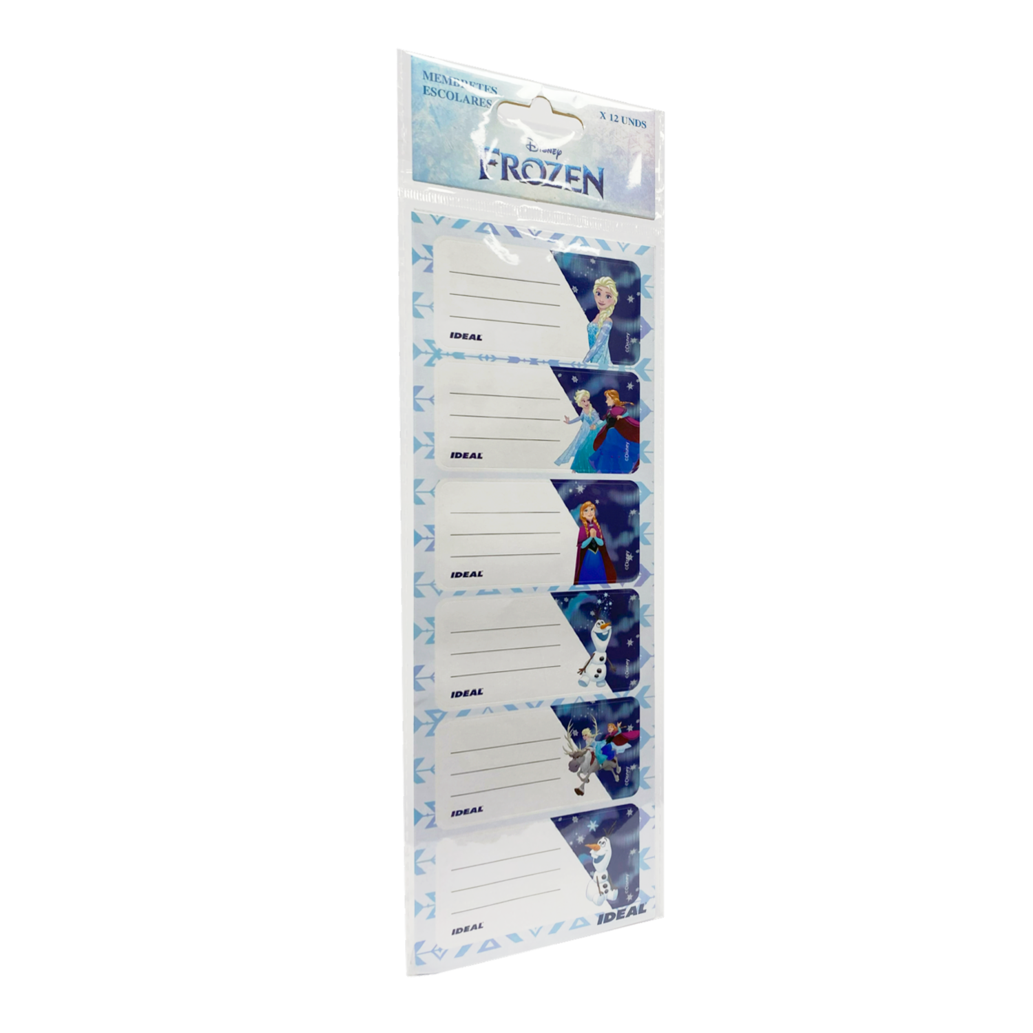 Membretes Escolares Diseño Frozen REX PLASTICS X 12 Uds 9X29 - Image 3