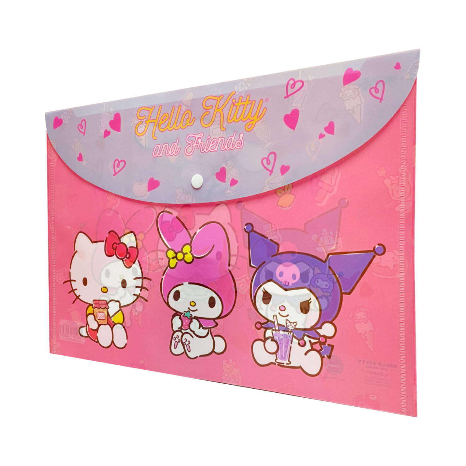 Sobre Porta Documento Diseño Hello Kitty & Friends Con Broche REX PLASTICS A4 - Image 2