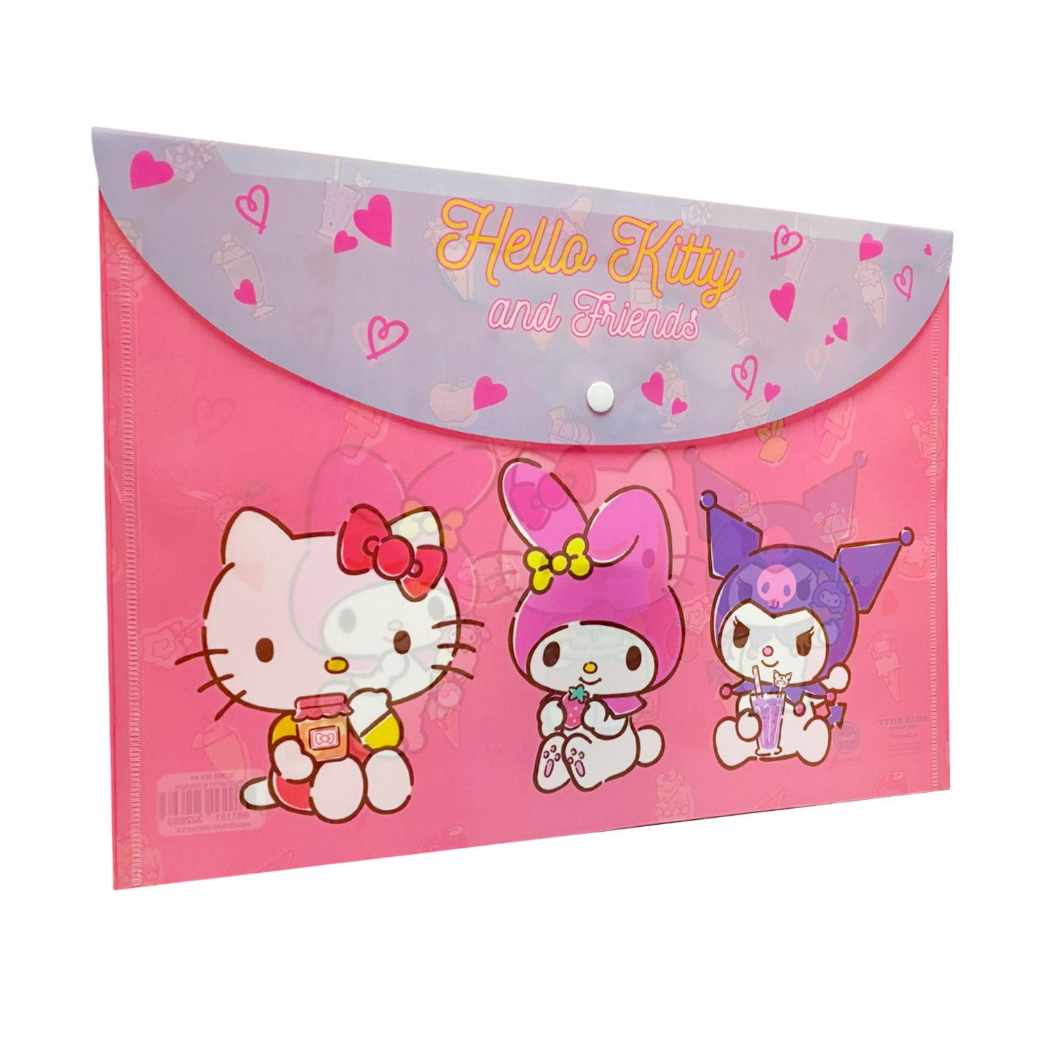 Sobre Porta Documento Diseño Hello Kitty & Friends Con Broche REX PLASTICS A4 - Image 3