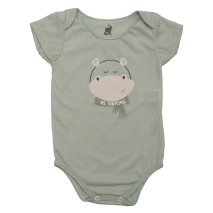 Body Manga Corta Cuello Redondo Pechera Estampada EDWINÝS JR.