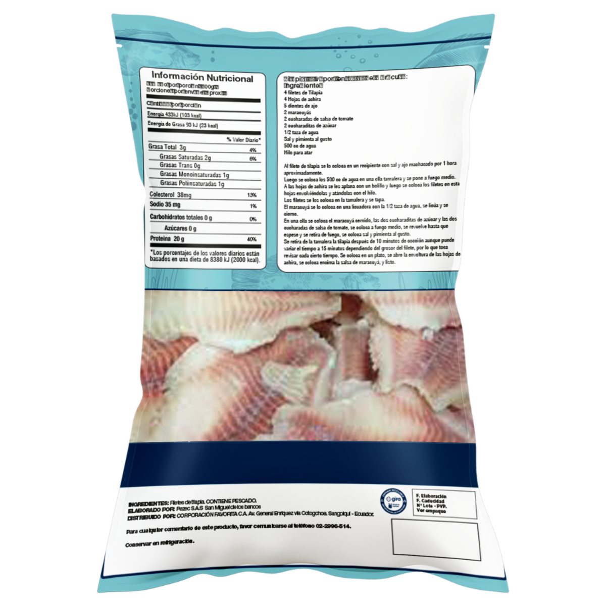 Filetes De Tilapia 100% Naturales EL ARTESANAL 454 G - Image 3