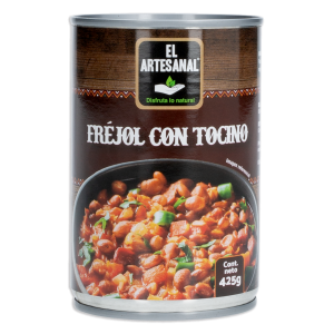 Frejol Con Tocino Enlatado EL ARTESANAL 425 G