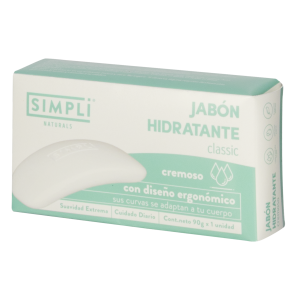 Jabón En Barra Cremoso Hidratante Classic SIMPLI 90 G