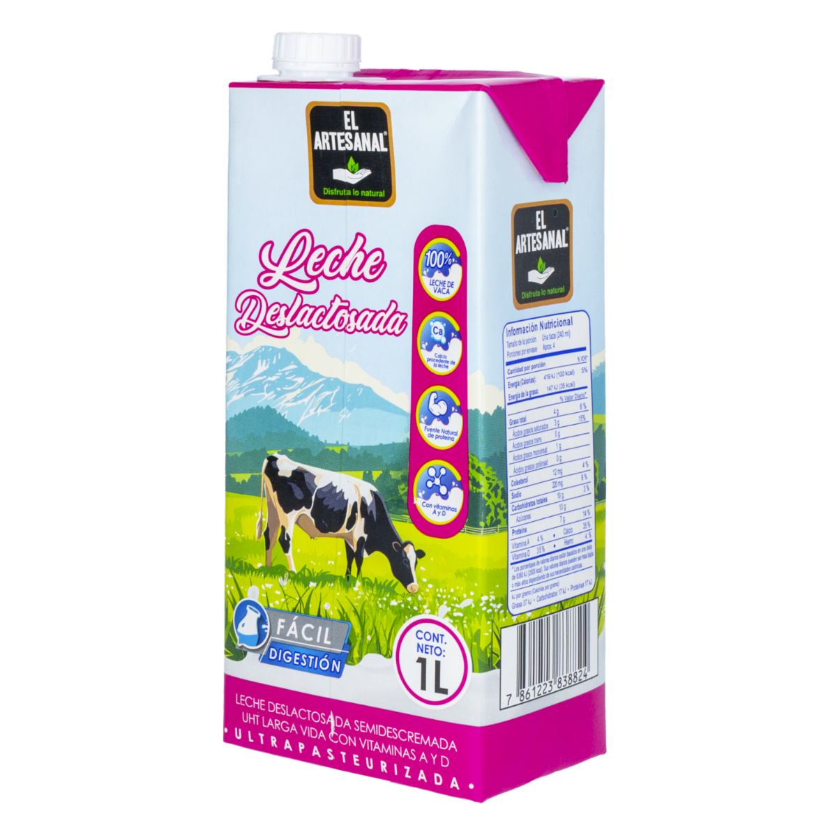 Leche Deslactosada En Tetrapack EL ARTESANAL 1000 Ml - Image 3