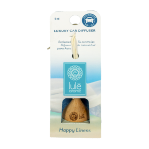 Difusor Ambiental Para Auto Fragancia Happy Linens LULË AROMË 5 Ml