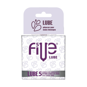 Lubricante Íntimo Lube FIVE 5 Unidaes