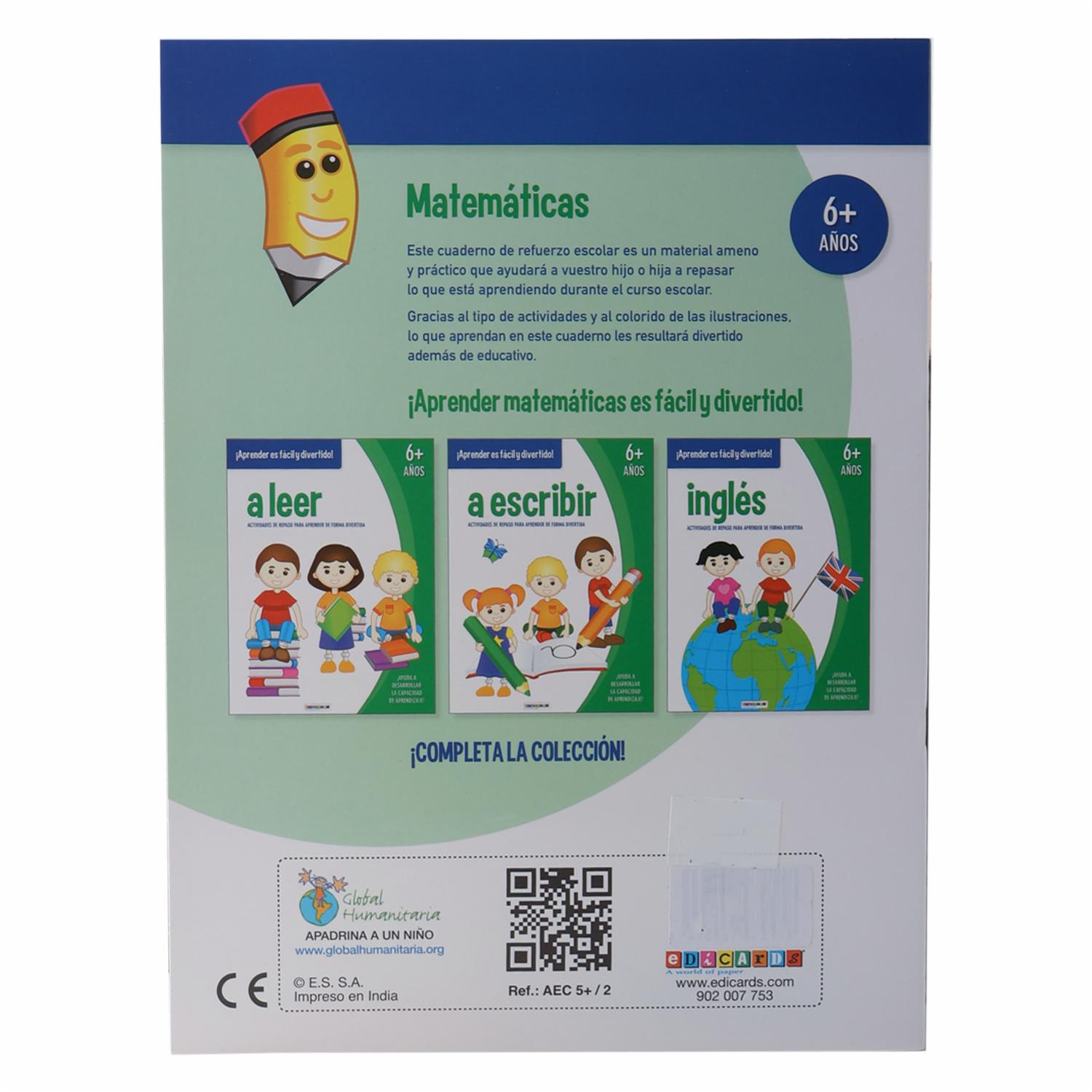 Libro Matemáticas 6 Años Actividades De Repaso EDICARDS 15 Páginas - Image 2