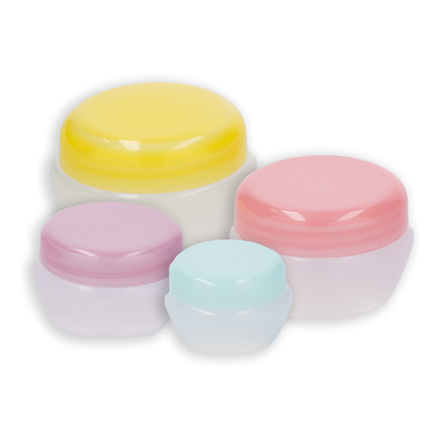 Set De Recipiente Para Crema Multi Color Pastel KAFFNY 4 Piezas - Image 2